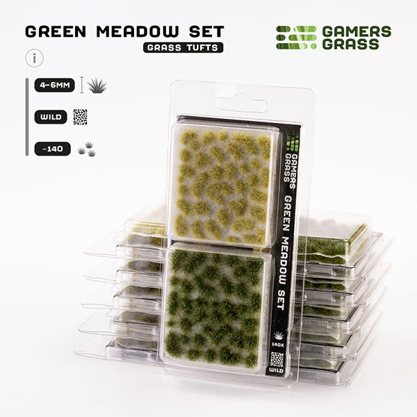 Gamers Grass Tufts: Tuft Sets- Green Meadow Set- Wild