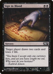 Sign in Blood (M10) [The List Reprints]