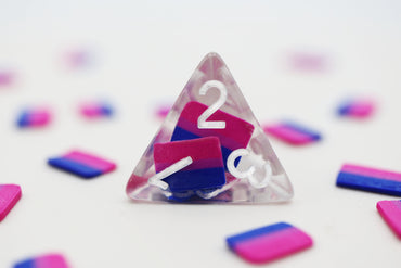 Pride Flag RPG Dice - Bisexual Flag