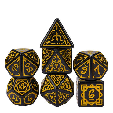 Cryptic Knots: Golden Cuirass RPG Dice Set