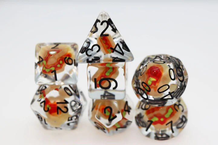 Hot Dog RPG dice set