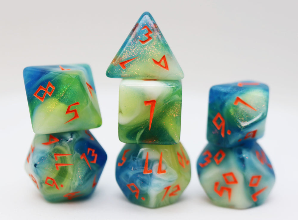 Scratched Clouds RPG Dice Set