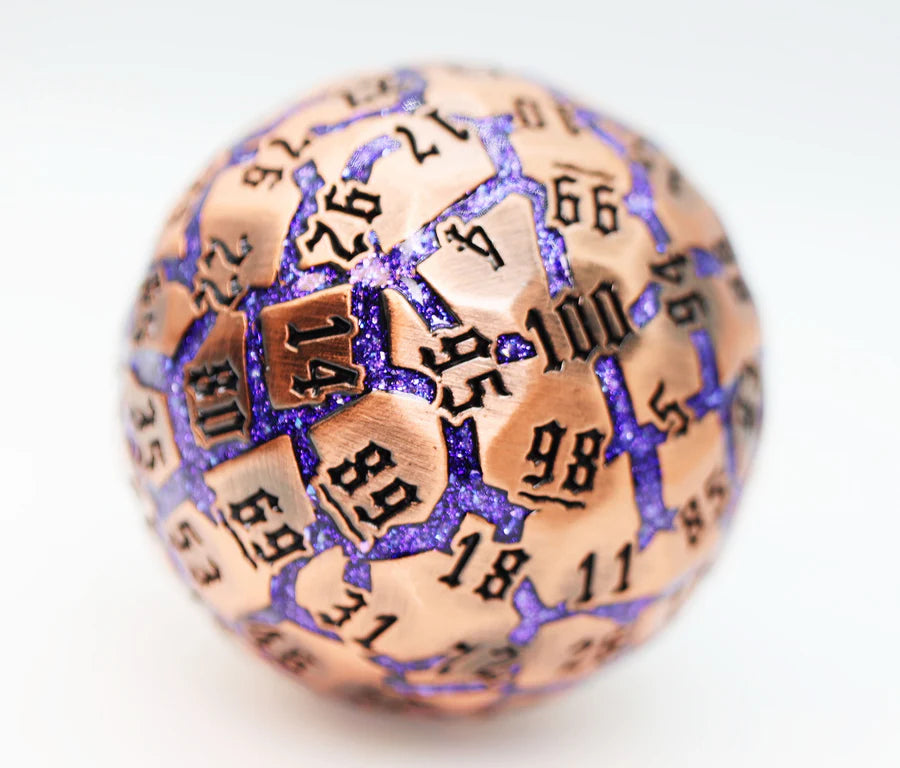 50mm Metal D100 - Amethyst Veins