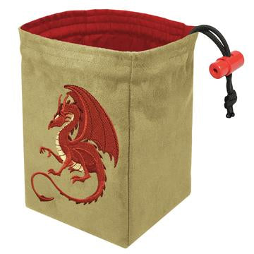 Embroidered Dice Bags - Fantasy Red Dragon