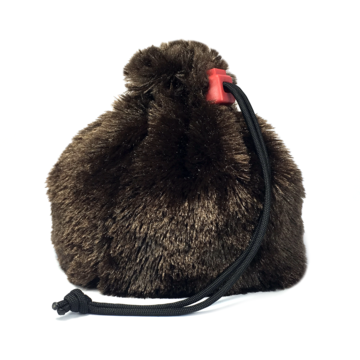 "Fur" Dice Bag - Brown Bear Fur