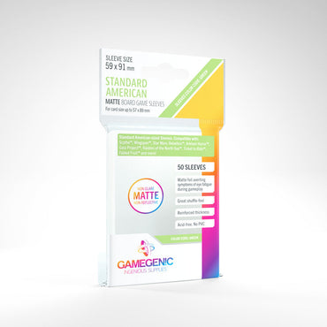 Gamegenic Board Game Sleeves Matte - Standard American