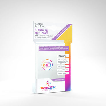 Gamegenic Board Game Sleeves Matte - Standard European