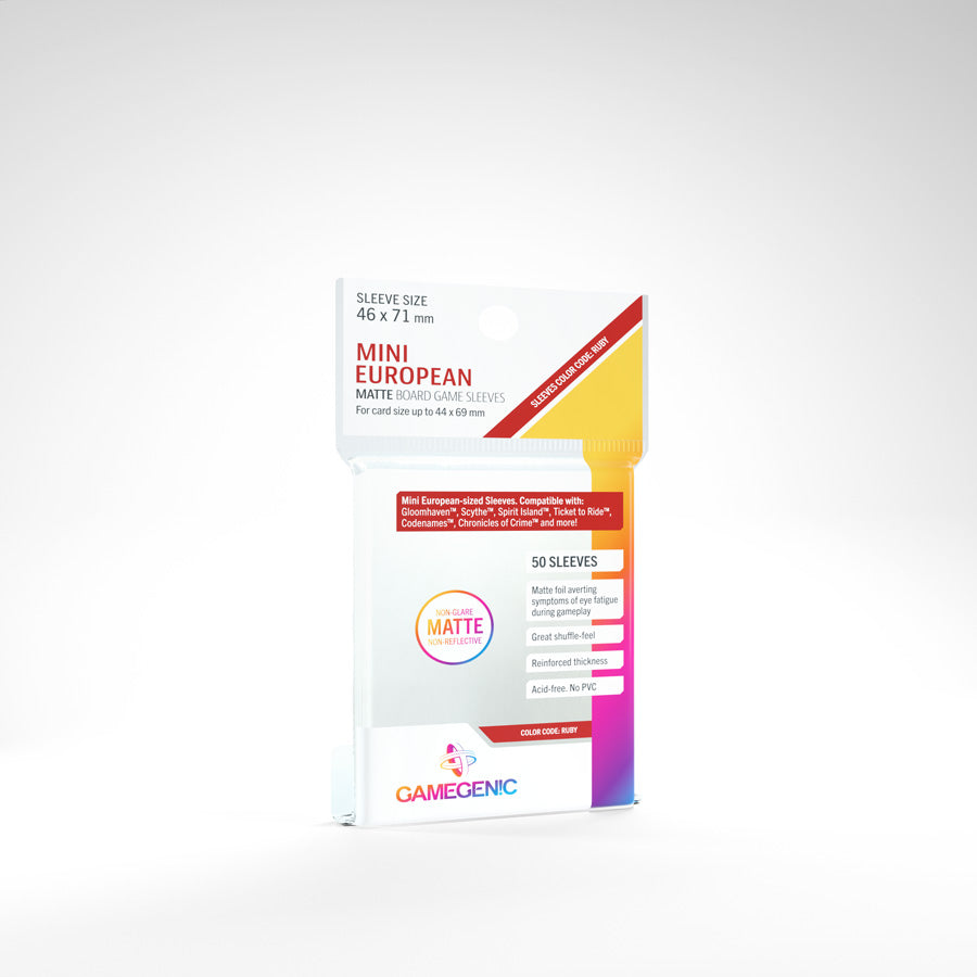 Gamegenic Board Game Sleeves Matte - Mini European