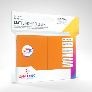 Gamegenic Matte Prime Sleeves - Orange