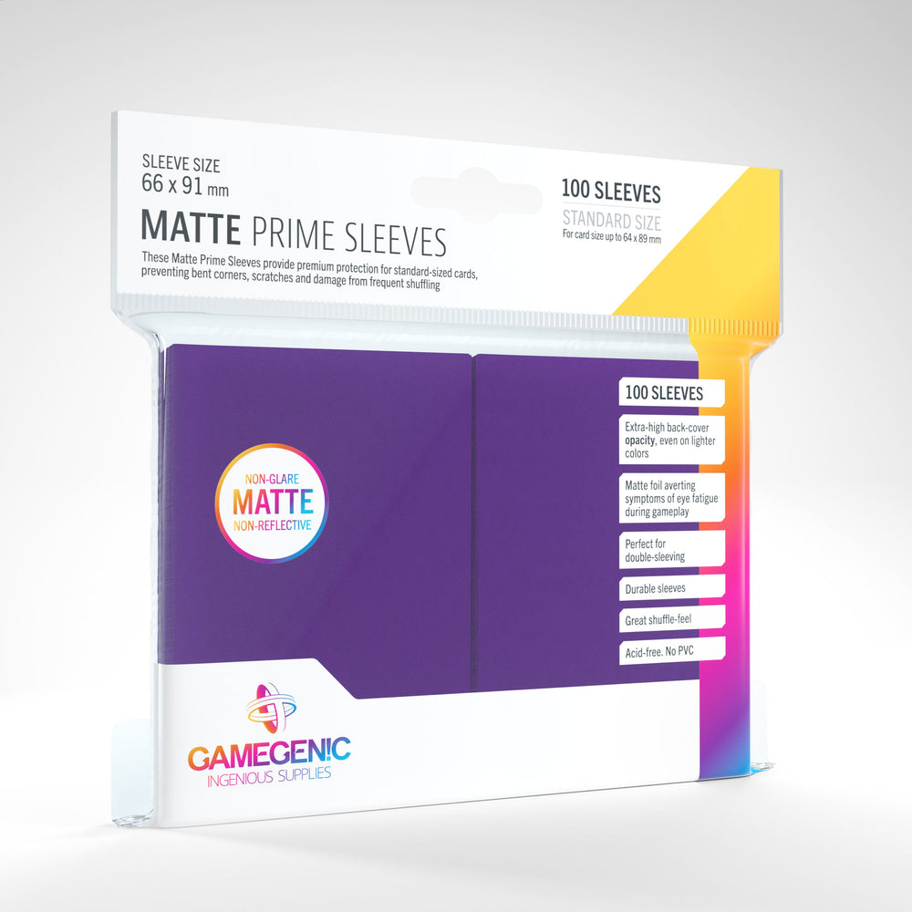 Gamegenic Matte Prime Sleeves - Purple