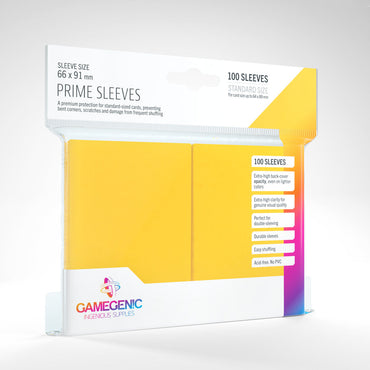 Gamegenic Prime Sleeves - Yellow