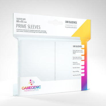 Gamegenic Prime Sleeves - White