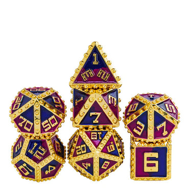 King's Brigandine Armor RPG Metal Dice Set