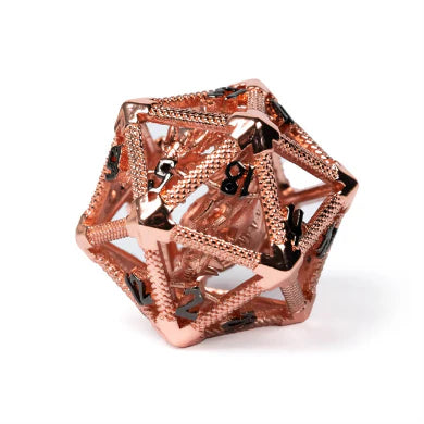 Hollow Dragon Keep D20 - Rose Gold
