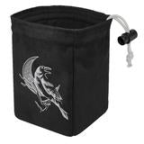 Glow in the Dark Dice Bags - Spooky Raven Moon