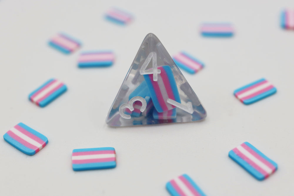 Pride Flag RPG Dice - Transgender Flag
