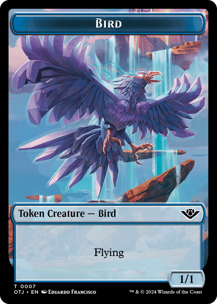 Treasure // Bird Double-Sided Token [Outlaws of Thunder Junction Tokens]