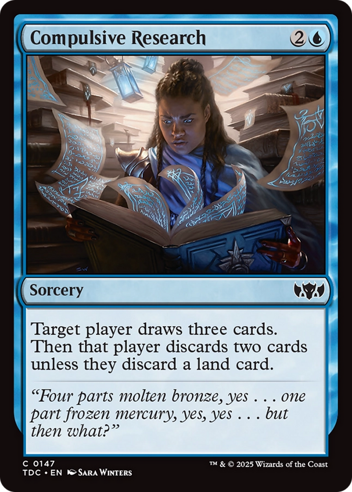 Compulsive Research [Tarkir: Dragonstorm Commander]