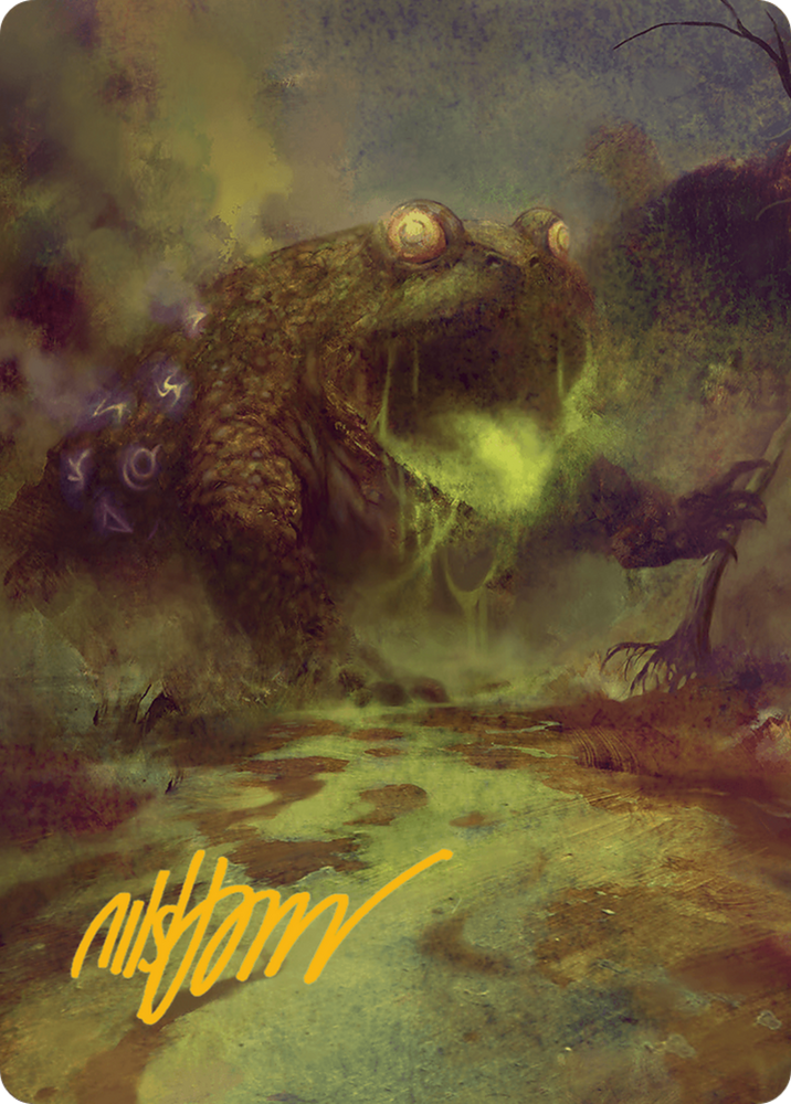 The Gitrog Monster Art Card (Gold-Stamped Signature) [Bloomburrow Art Series]