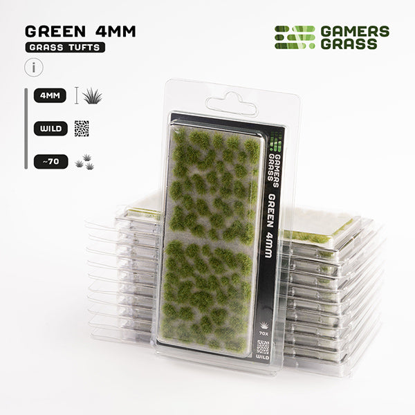Gamers Grass Tufts: Tufts- Green 4mm- Wild