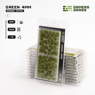 Gamers Grass Tufts: Tufts- Green 4mm- Wild