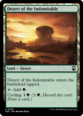 Desert of the Indomitable (Ripple Foil) [Modern Horizons 3 Commander]