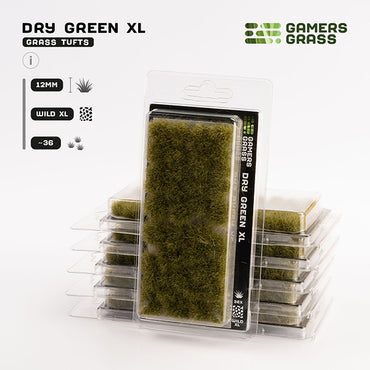 Gamers Grass Tufts: Tufts- Dry Green XL 12mm- Wild XL