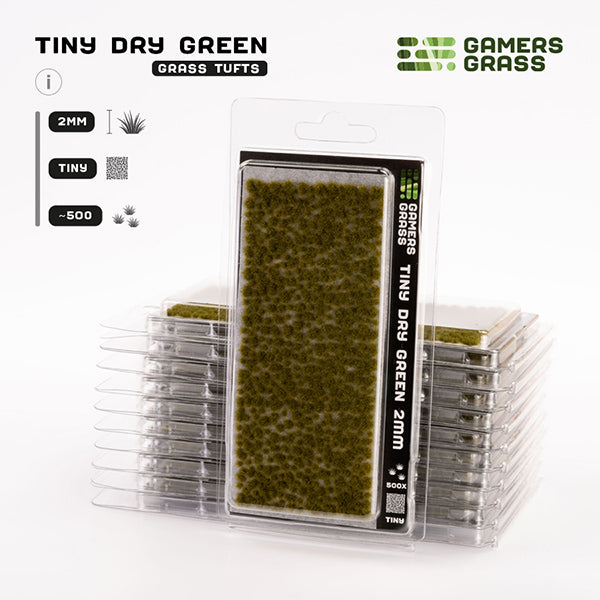 Gamers Grass Tufts: Tiny Tufts- Dry Green- Tiny