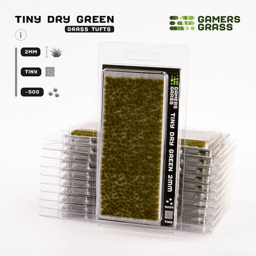 Gamers Grass Tufts: Tiny Tufts- Dry Green- Tiny