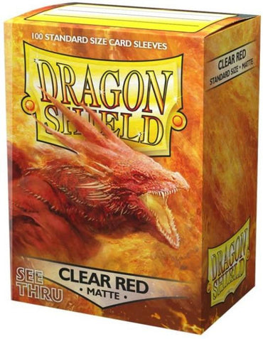 Dragon Shield Matte Sleeves - Clear Red