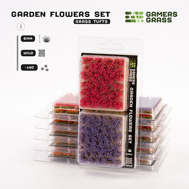 Gamers Grass Tufts: Tuft Sets- Garden Flowers Set- Wild