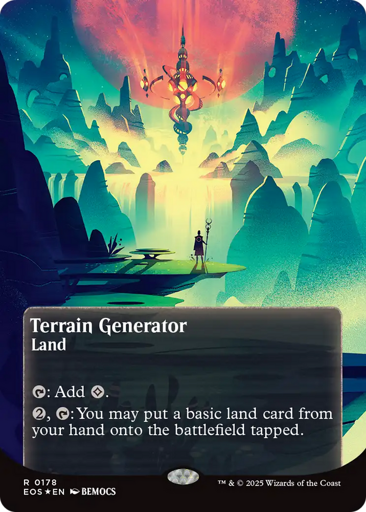 Terrain Generator (0178) (Borderless) (Galaxy Foil) [Edge of Eternities: Stellar Sights]