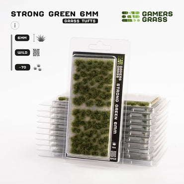 Gamers Grass Tufts: Tufts- Strong Green 6mm- Wild
