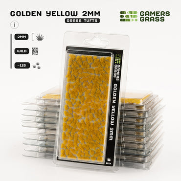 Gamers Grass Tufts: Tufts- Golden Yellow 2mm- Wild