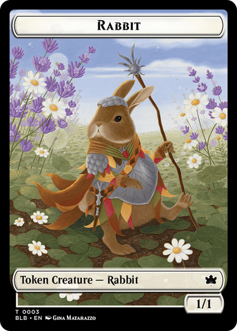 Rabbit // Treasure Double-Sided Token [Bloomburrow Tokens]