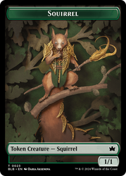 Squirrel // Food Double-Sided Token [Bloomburrow Tokens]