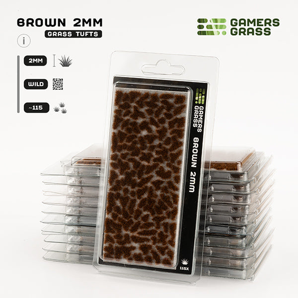 Gamers Grass Tufts: Tufts- Brown 2mm- Wild