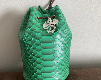 Dragonhide Dice Bags - Green