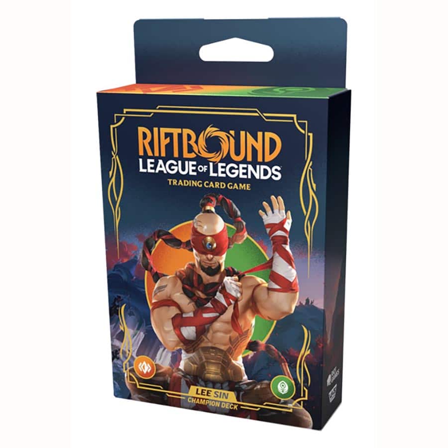 Riftbound TCG: Set 1- Origins- Champion Deck Display- Lee Sin