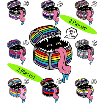 Enamel Mimic 2-Piece Pride Pins
