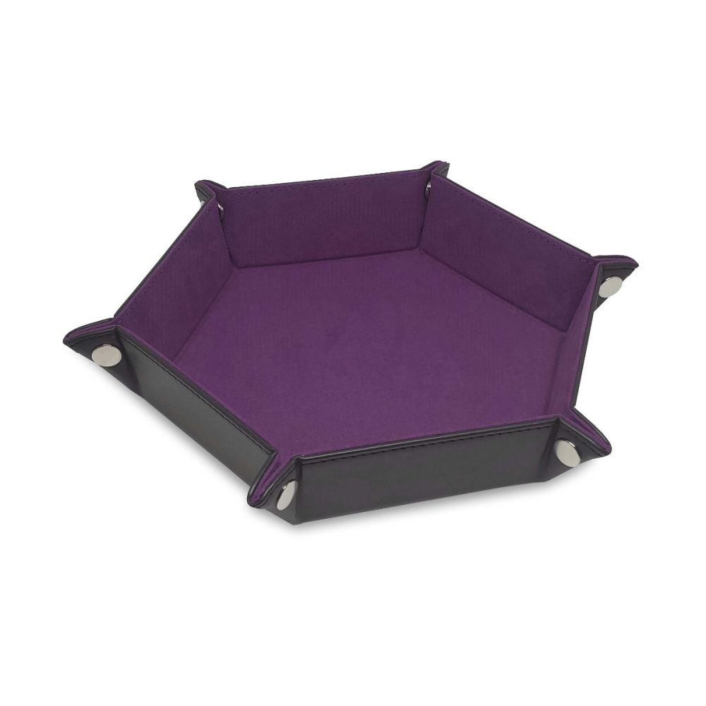 Hexagon Dice Tray- Purple