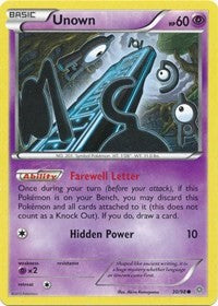 Unown (30) [XY - Ancient Origins]