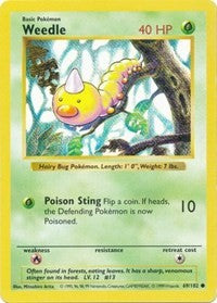 Weedle (69) [Base Set (Shadowless)]
