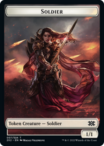 Boar // Soldier Double-sided Token [Double Masters 2022 Tokens]