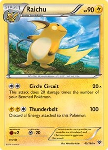 Raichu - 43/146 (Battle Arena Deck Exclusive) (43/146) [Deck Exclusives]