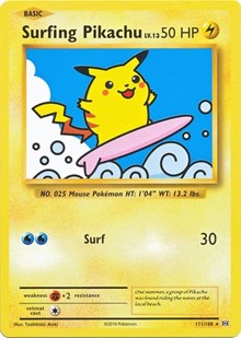 Surfing Pikachu (111) [XY - Evolutions]