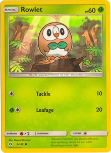 Rowlet - 9/149 (Water-Web Holo Exclusive) (9) [Miscellaneous Cards & Products]
