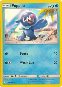 Popplio (Water-Web Holo Exclusive) (39) [Miscellaneous Cards & Products]