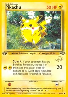 Pikachu (W Stamped Promo) (60) [WoTC Promo]