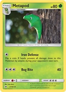 Metapod (2) [SM Base Set]